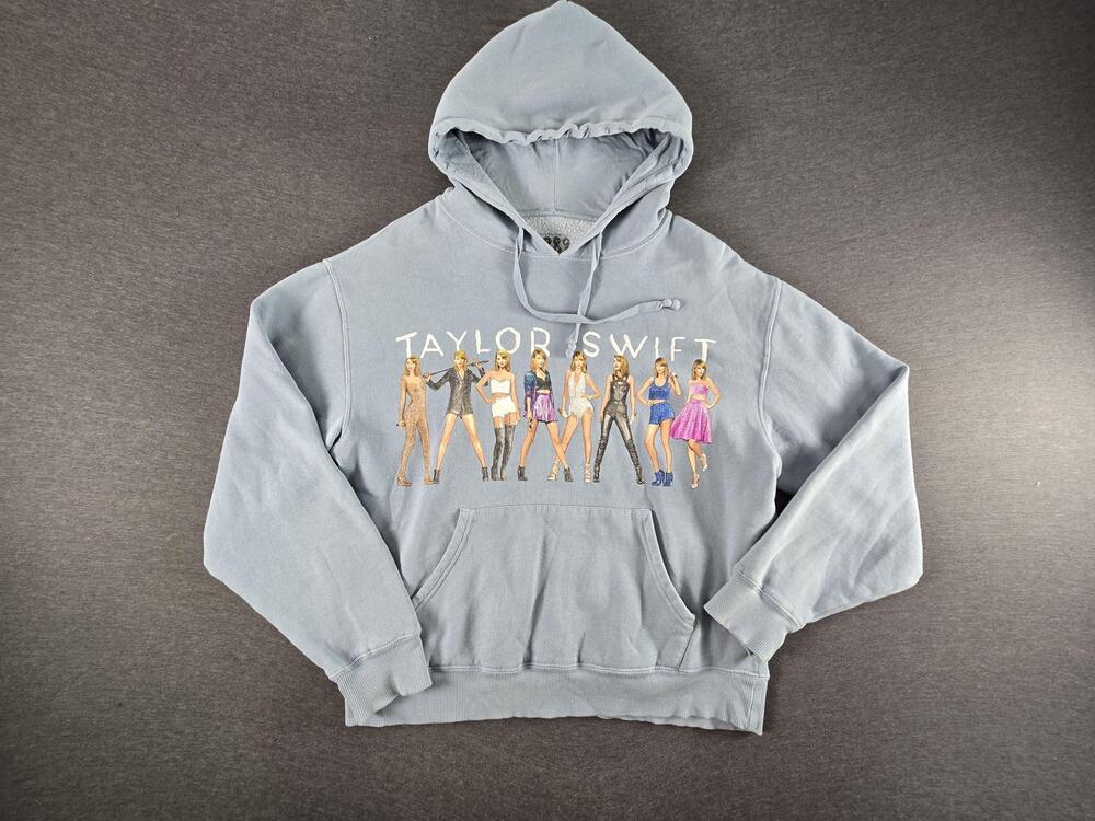 Taylor Swift Hoodie Sweatshirt Mens Medium Blue 1989 Taylor's Version Graphic